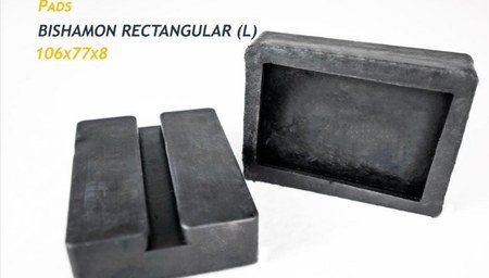 Bishamon Rectangular (L) — Clip-over pad, 106 × 77 × 8 mm