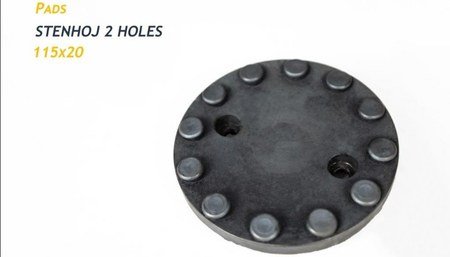 Stenhoj 2 Holes — Bolted-on pad, Ø115 mm